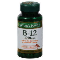 Nature's Bounty Vitamin B-12, 1000 mcg, Coated Tablets, 200 Each