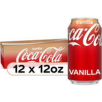 Coca-Cola Vanilla Soda Soft Drink, 12 fl oz, 12 Ct, 12 Each