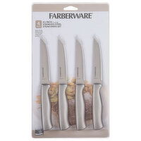 Farberware Knife Set, Steak, Stainless Steel, 4 Each