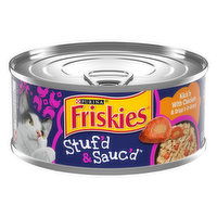 Friskies Stuf'd & Sauc'd Gravy Wet Cat Food, Stuf'd & Sauc'd Kick'n With Chicken & Dripp'n, 5.5 Ounce