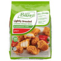 Just Bare® Lightly Breaded Spicy Chicken Breast Bites, 1.5 Pound