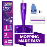 Swiffer WetJet Mop, Floor Cleaner, Wood, Laminate, Tile, Cleaning Set, 1 Each