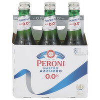 Peroni Nastro Azzurro Malt Beverage, 6 Each