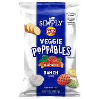 Lay's Simply Potato & Veggie Snacks, Poppables, Ranch Flavored, 5 Ounce