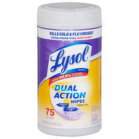 Lysol Wet Wipes, Dual Action, Citrus Scent, 75 Each