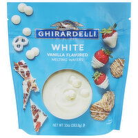 Ghirardelli Melting Wafers, Vanilla Flavored, White, 10 Ounce