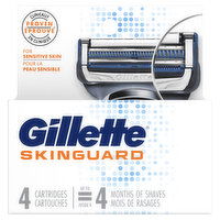 Gillette SkinGuard Men's Razor Blades, 4 Blade Refills, 4 Each