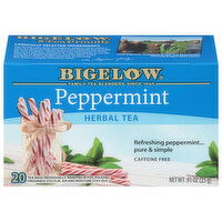 Bigelow Herbal Tea, Peppermint, Tea Bags, 20 Each