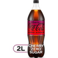 Coca-Cola Zero Sugar Coca-Cola Zero Cherry Diet Soda Soft Drink Cherry Diet Soda Soft Drink, 2 Litre