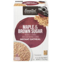 Essential Everyday Instant Oatmeal, Maple & Brown Sugar, 8 Each
