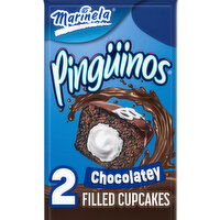 Marinela Chocolate Crème Filled Cupcakes, Twin Pack, 2 count, 2.82 oz, 2 Each