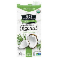 So Delicious Dairy Free Coconutmilk, Organic, Unsweetened, 32 Fluid ounce