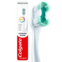 Colgate Total Active Prevention Foaming Clean Medium Toothbrush, 1 Each