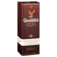 Glenfiddich Scotch Whisky, Single Malt, 18, 750 Millilitre