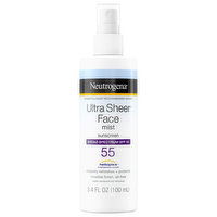 Neutrogena Ultra Sheer Sunscreen, Face Mist, SPF 55, 3.4 Fluid ounce