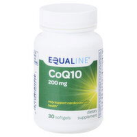 Equaline CoQ10, 200 mg, Softgels, 30 Each