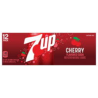 7-UP Soda, Cherry Flavored, 12 Pack, 12 Each