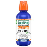 TheraBreath Oral Rinse, Healthy Gums, Clean Mint, 16 Fluid ounce