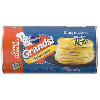 Pillsbury Grands! Flaky Layers Sweet Hawaiian Biscuits, 8 Each