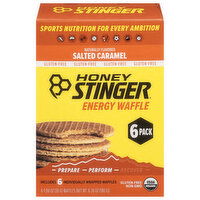 Honey Stinger Energy Waffle, Salted Caramel, 6 Each