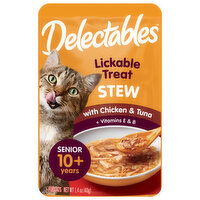 Delectables Lickable Treat, Stew, with Chicken & Tuna, Senior, 10+ Years, 1.4 Ounce