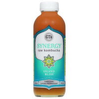 GT's Synergy Kombucha, Raw, Island Bliss, 16 Fluid ounce