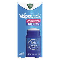 Vicks VapoStick, Invisible Solid Balm with Soothing Vicks Vapors, Non-Medicated, 1.25 Ounce