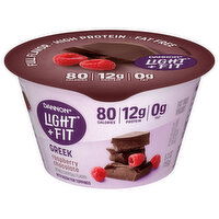 Danone Light + Fit Yogurt, Fat Free, Greek, Raspberry Chocolate, 5.3 Ounce