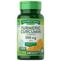 Nature's Truth Vitamins Turmeric Curcumin Complex, 500 mg, Quick Release Capsules, 60 Each