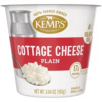 Kemps Cottage Cheese, Small Curd, 4% Milkfat Min, Plain, 5.64 Ounce