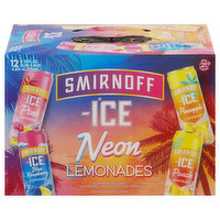 Smirnoff Neon Lemonades Variety 12 Can, 144 Fluid ounce