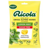 Ricola Drops, Sugar Free, Lemon Mint, Family Size, 45 Each