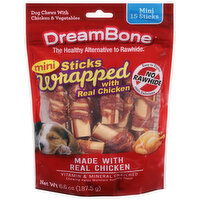 DreamBone Dog Chews, with Chicken & Vegetables, Real Chicken, Wrapped, Mini, 15 Each