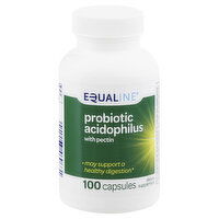 Equaline Probiotic Acidophilus, with Pectin, Capsules, 100 Each