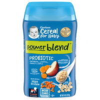 Gerber Power Blend Cereal for Baby, Probiotic, Crawler, 8 Ounce