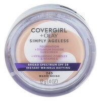 CoverGirl + Olay Foundation, Warm Beige, 245, SPF 28, 12 Gram