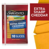 SARGENTO Sargento® Sliced Extra Sharp Natural Cheddar Cheese, 10 slices, 7 Ounce