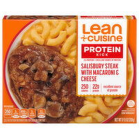 Lean Cuisine Protein Kick Salisbury Steak, with Macaroni & Cheese, 9.5 Ounce