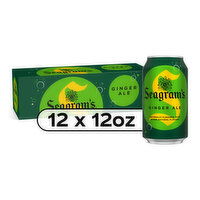 Seagrams Seagrams Ginger Ale Ginger Ale Soda Soft Drinks Fridge Pack Cans, 12 Each