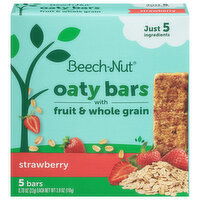 Beech-Nut Oaty Bars, with Fruit & Whole Grain, Strawberry, 5 Each