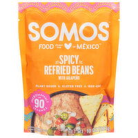 Somos Refried Beans, Spicy, 10 Ounce