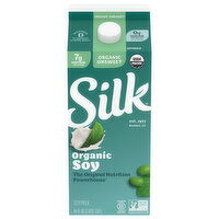 Silk Soymilk, Organic, Unsweet, 64 Fluid ounce