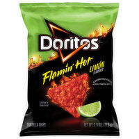 Doritos Tortilla Chips, Flamin' Hot Limon Flavored, 2.75 Ounce