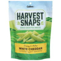 Harvest Snaps Green Pea Snacks, Baked, Creamy & Mellow, White Cheddar, 3 Ounce