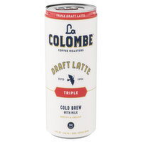 La Colombe Cold Brew, with Milk, Draft Latte, Triple, 9 Fluid ounce