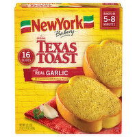 New York Bakery Garlic Toast, Bakery The Original with Real Garlic, 16 Each