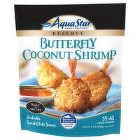 Aqua Star Smart Seafood Butterfly Coconut Large Shrimp, 1.5 Pound
