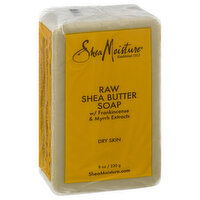 Shea Moisture Raw Shea Butter Soap, with Frankincense & Myrrh Extracts, Dry Skin, 8 Ounce