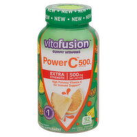 Vitafusion Gummy Vitamins, Power C, Extra Strength, 500 mg, Natural Tropical Citrus Flavor, 92 Each