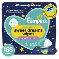 Pampers Swaddlers Baby Wipes Swaddlers Sweet Dreams 3X 168 Count, 168 Each